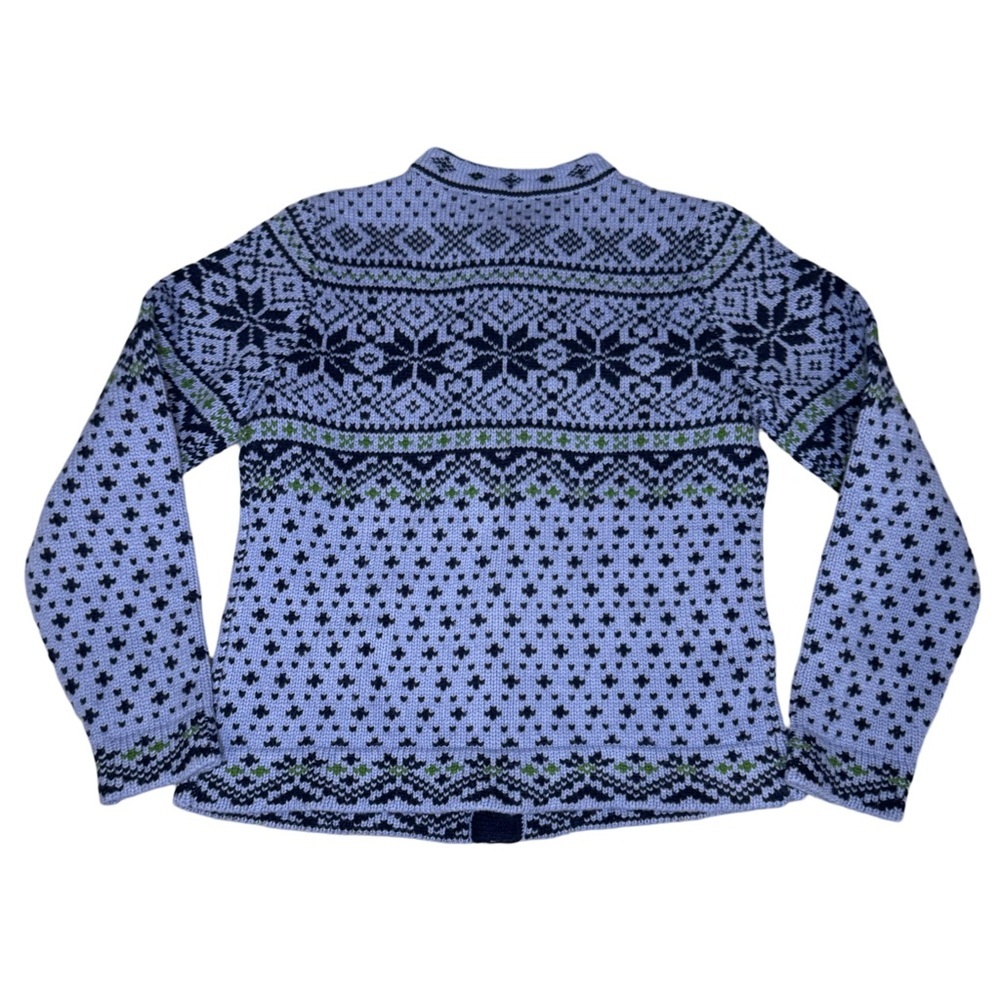 L.L. Bean Fair Isle Cardigan - Picture 2 of 5